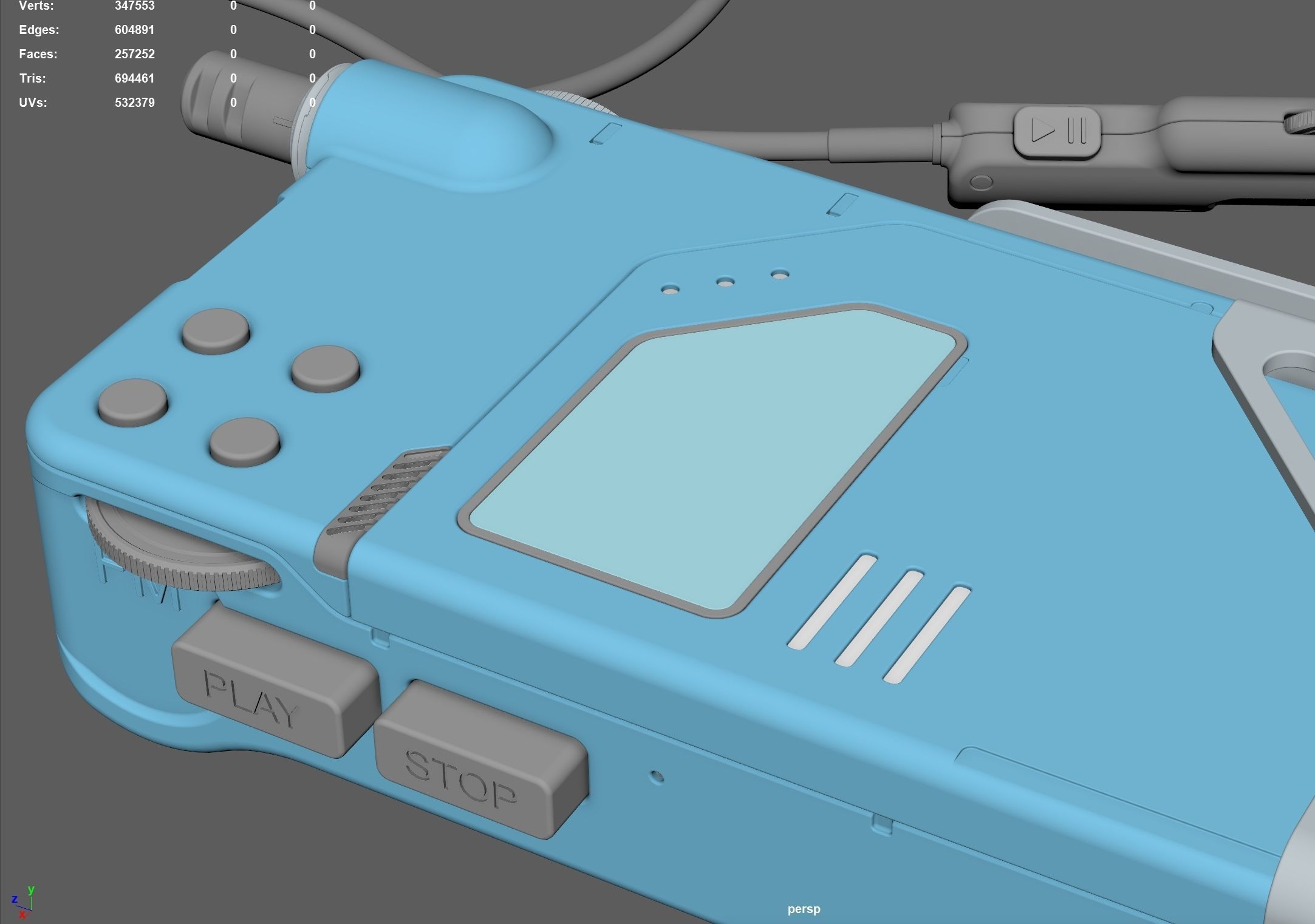Cassette Player 3D model_7