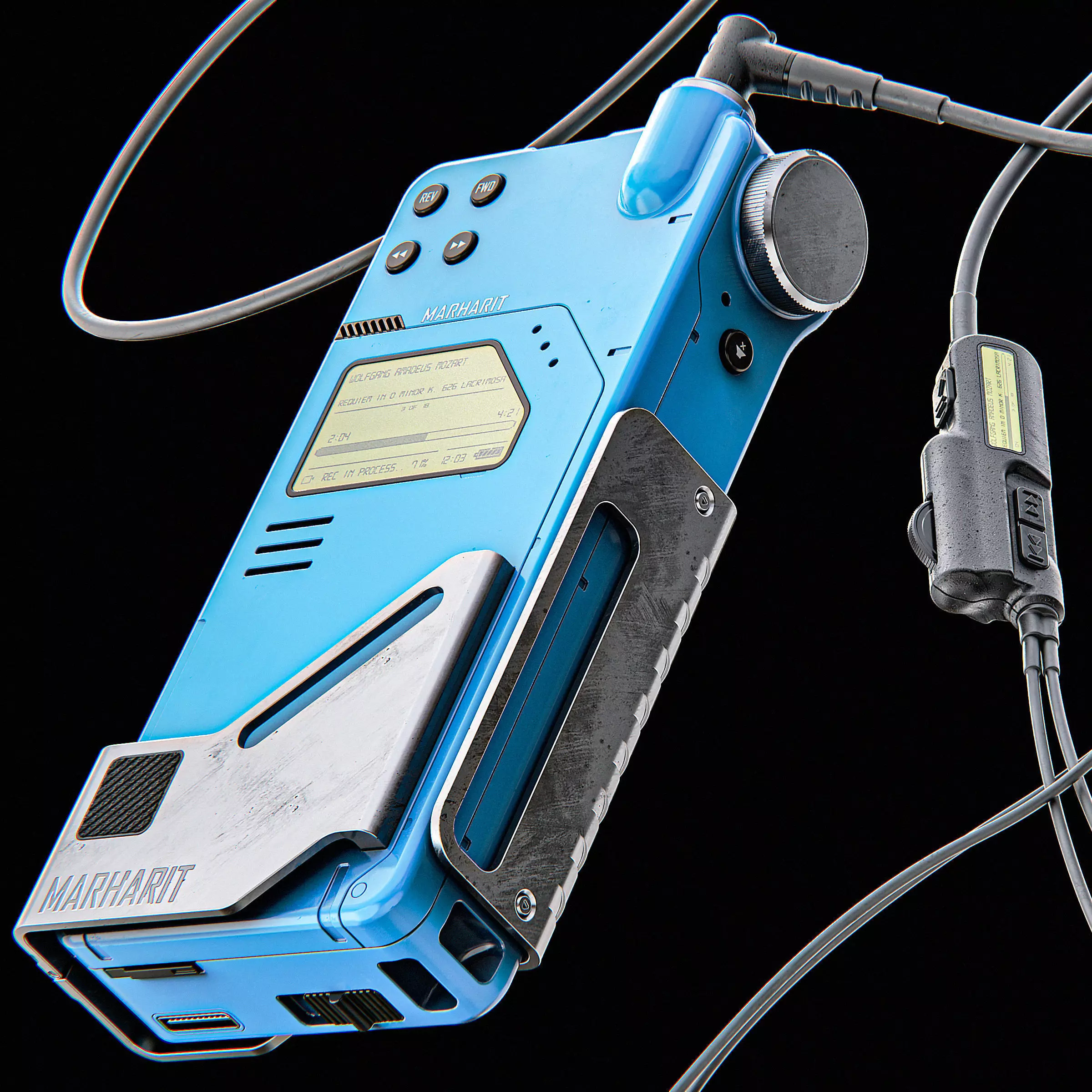 Cassette Player 3D model_0