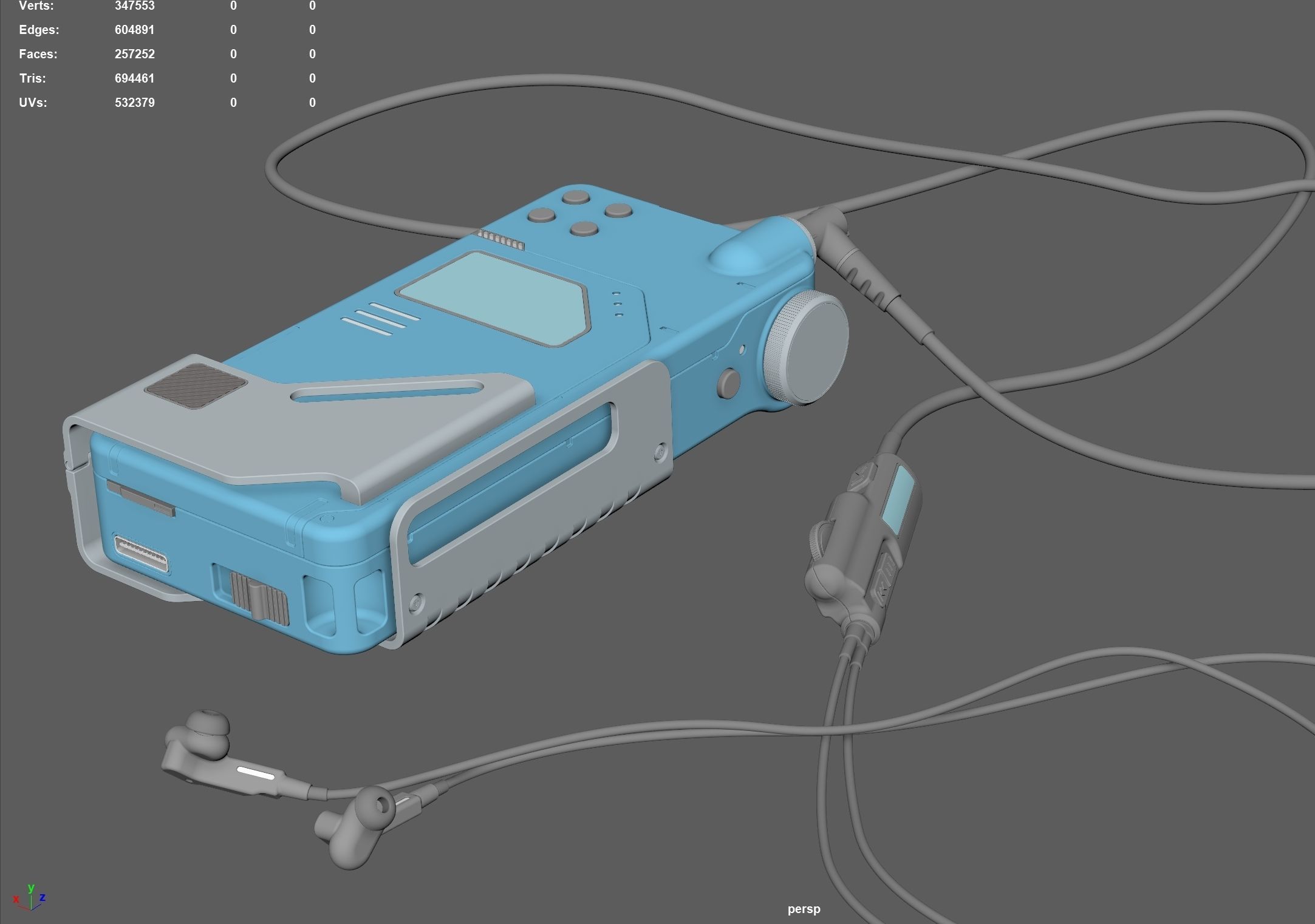 Cassette Player 3D model_5
