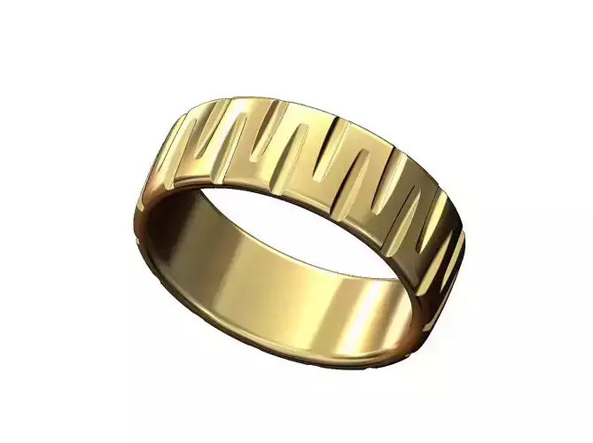 Notched cigar band US sizes 7to12