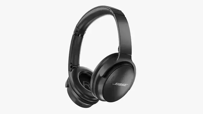 Headphone Bose Quiet Comfort 45 Black 3D model