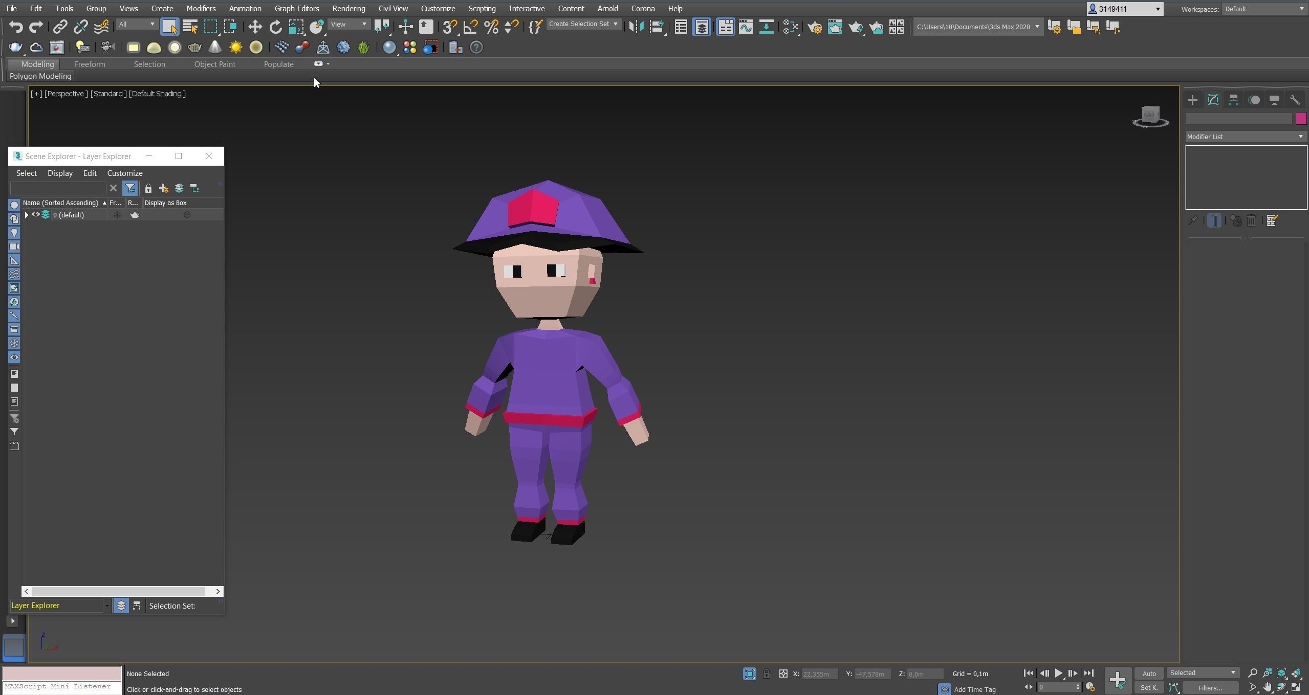 Low poly characters pack 3d model Low-poly 3D model_12
