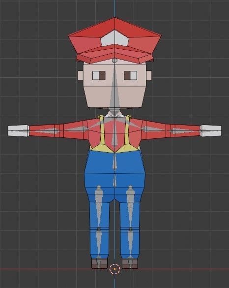 Low poly characters pack 3d model Low-poly 3D model_8