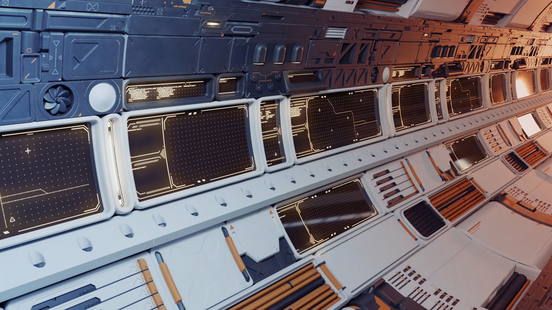 Sci-fi trim sheet 3D model_1