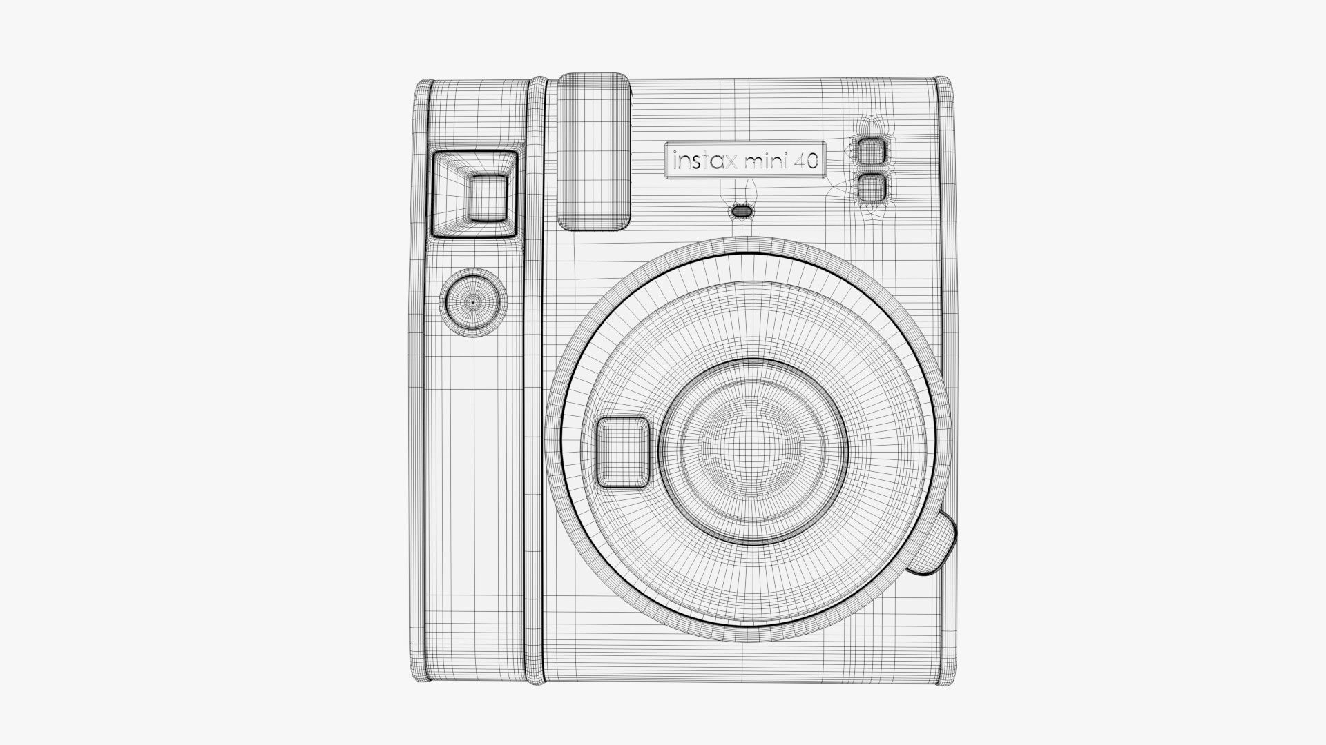 Fujifilm Instax Mini 40 Instant Camera 3D model_19