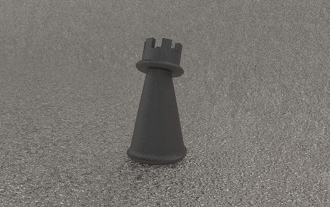 Puffing chess - Rook 3D print model