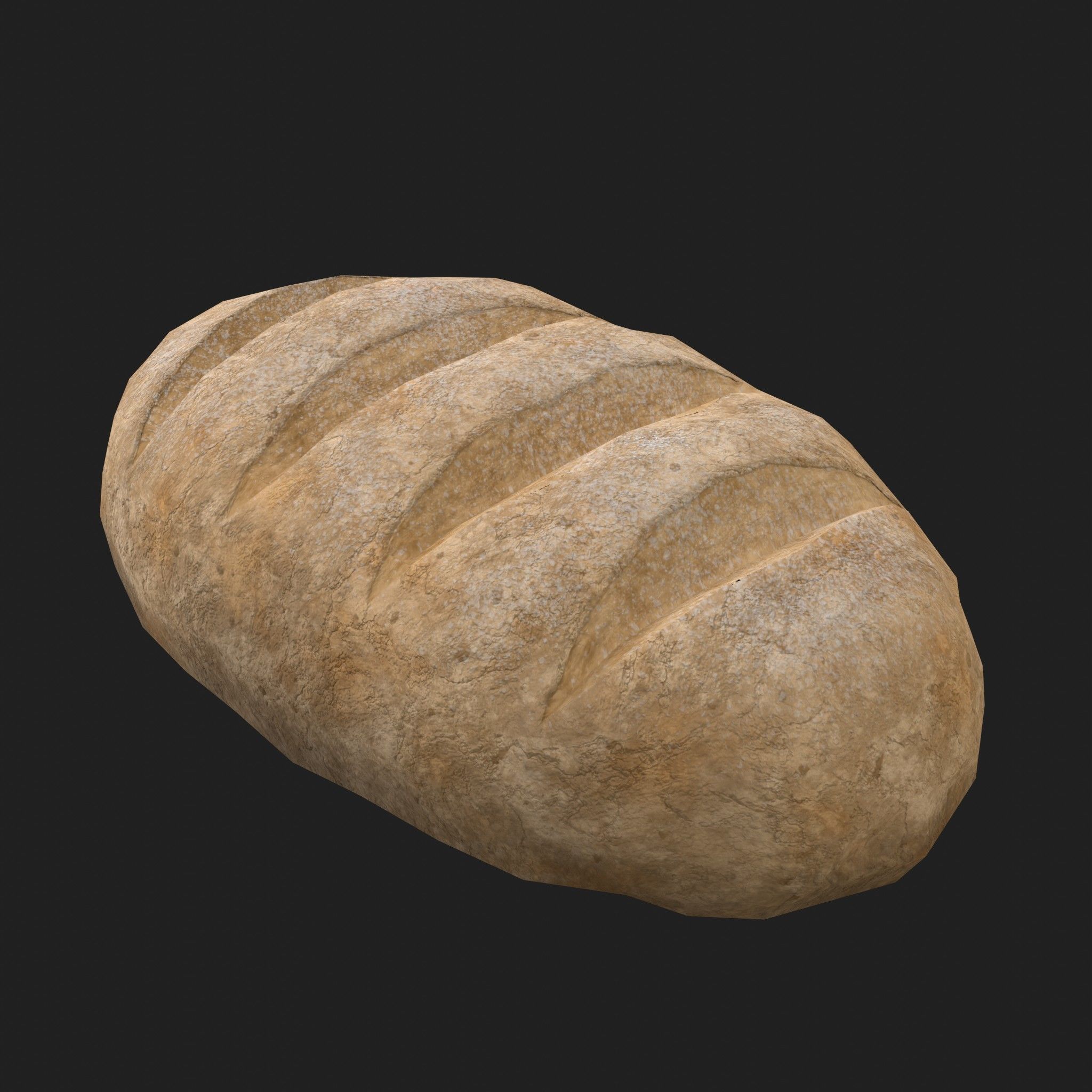 Baked Goods - Bread Cookie Pie Potica 8 Piece Set Low-poly 3D model_4