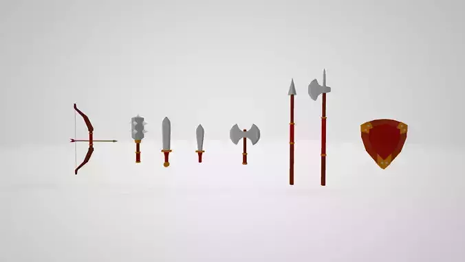 Medieval Weapon Pack Lowpoly 