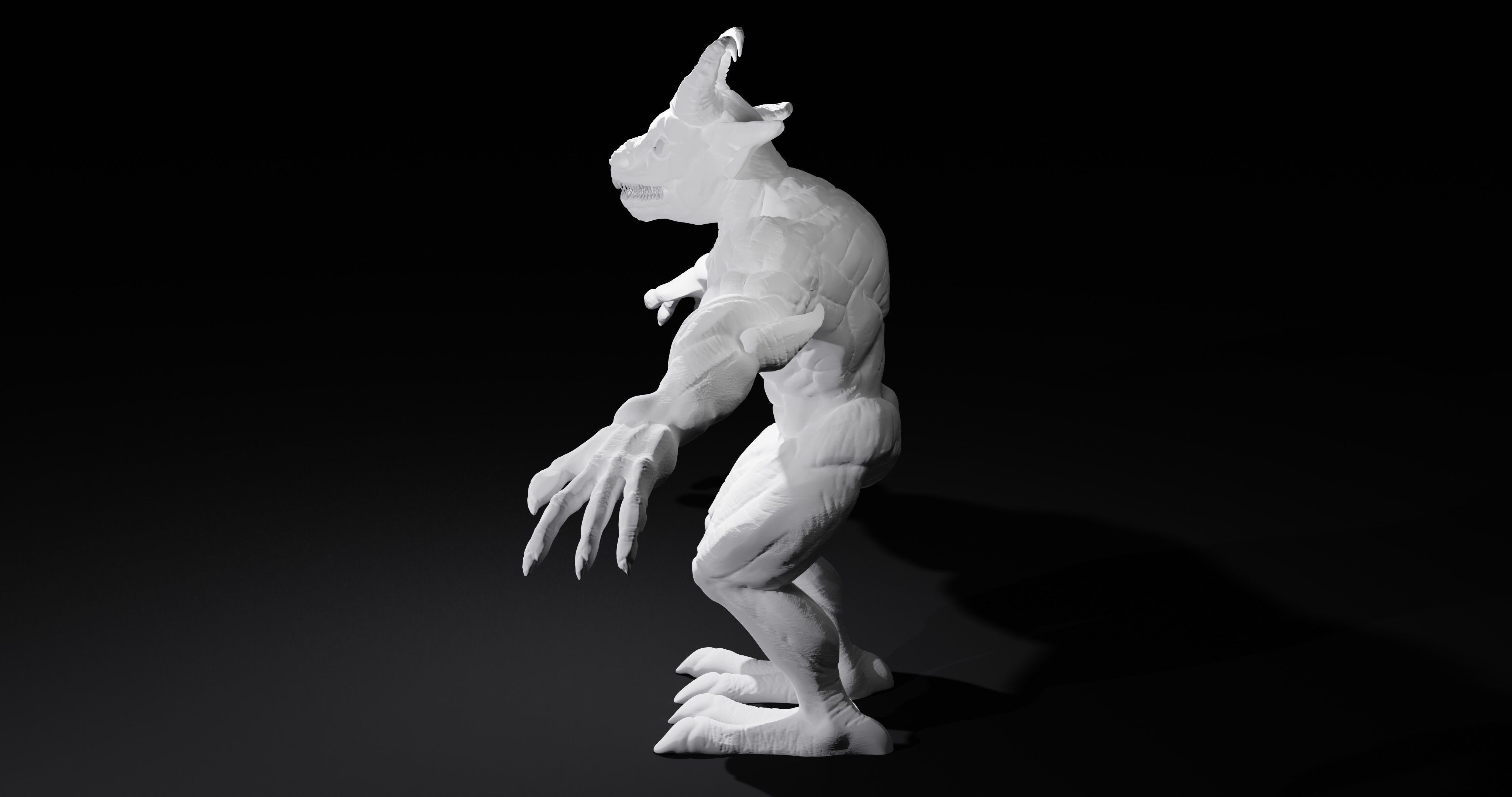 Demon sculpt 3D model_8