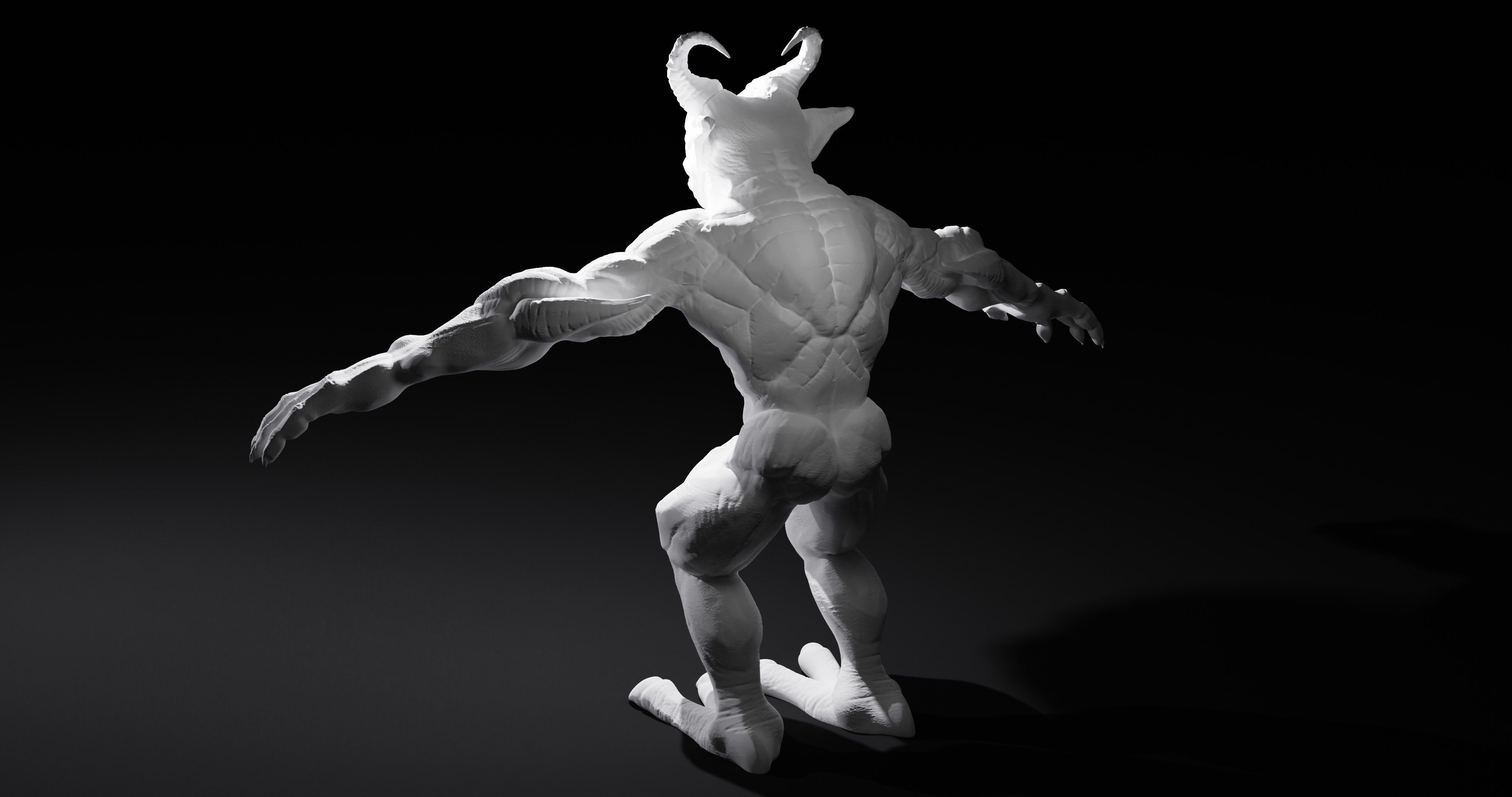 Demon sculpt 3D model_10