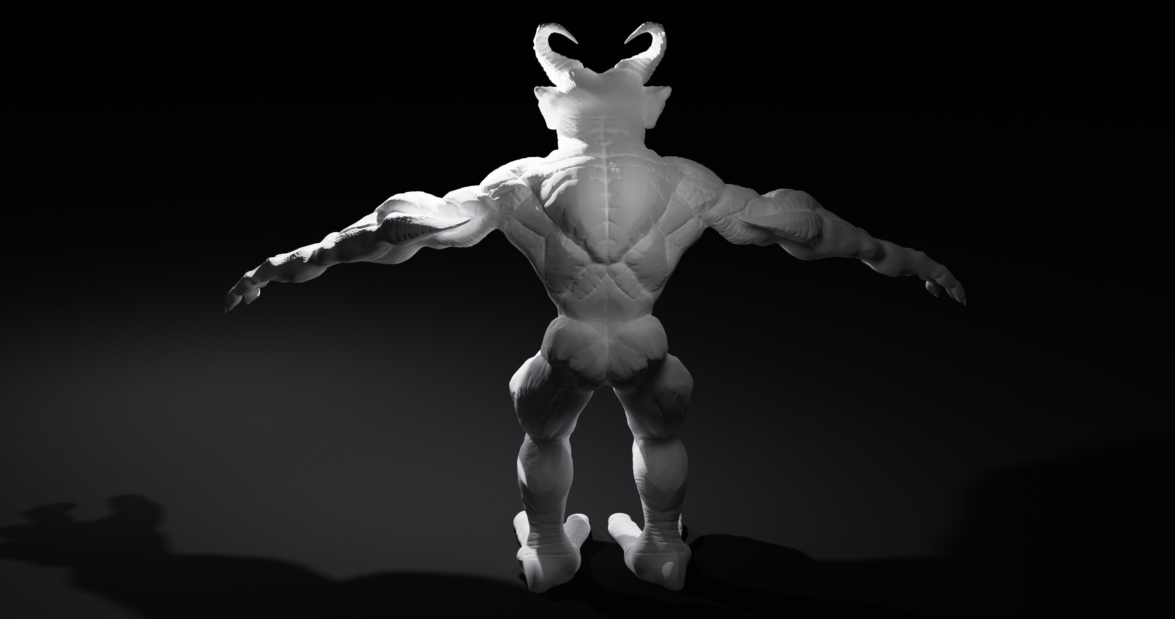 Demon sculpt 3D model_11