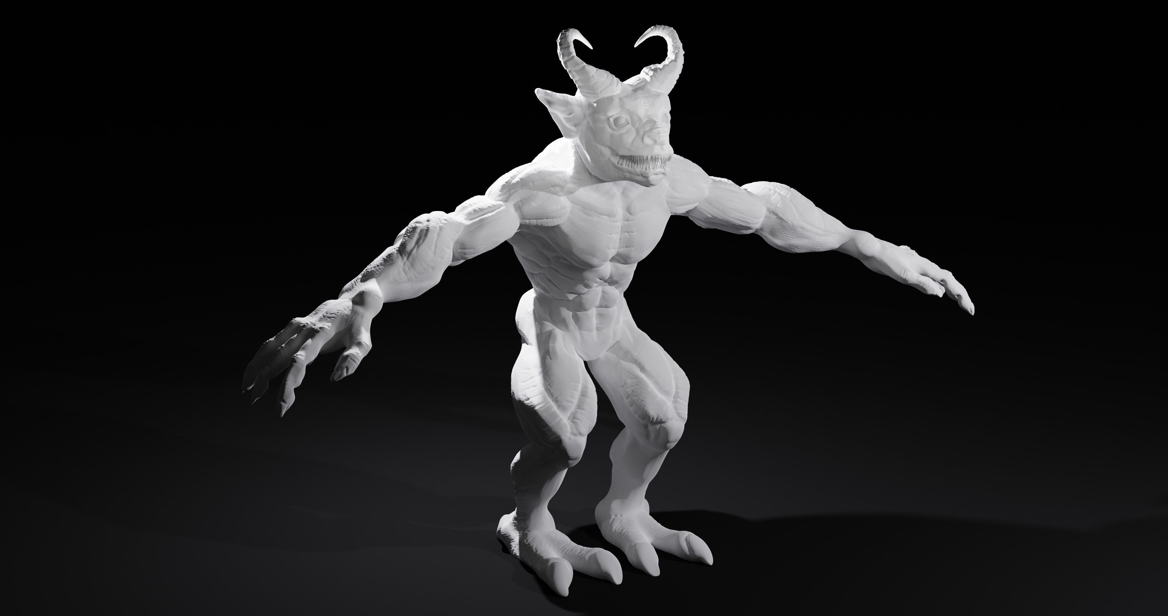 Demon sculpt 3D model_17