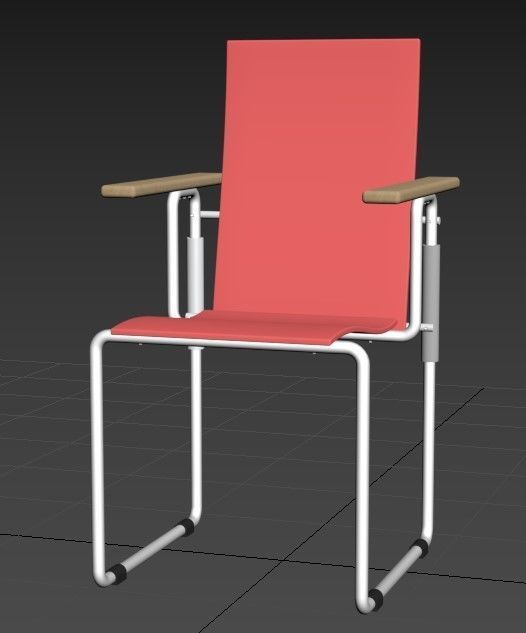Kitchen chair 3D model_1