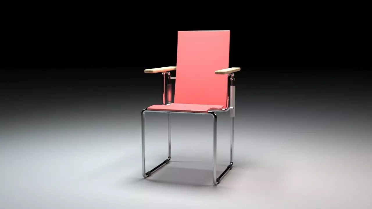 Kitchen chair 3D model_0