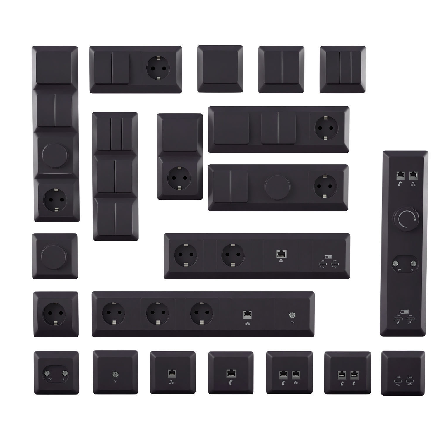 Sockets and switches Schneider Electric Glossa 3D model_2