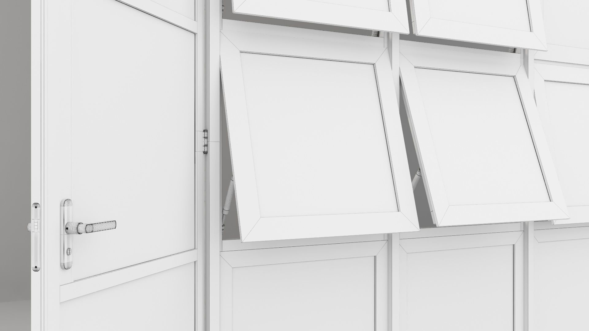 Aluminium door 15 3D model_5