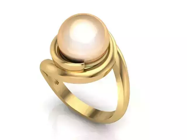 pearl 11mm twisted ring 3D print model