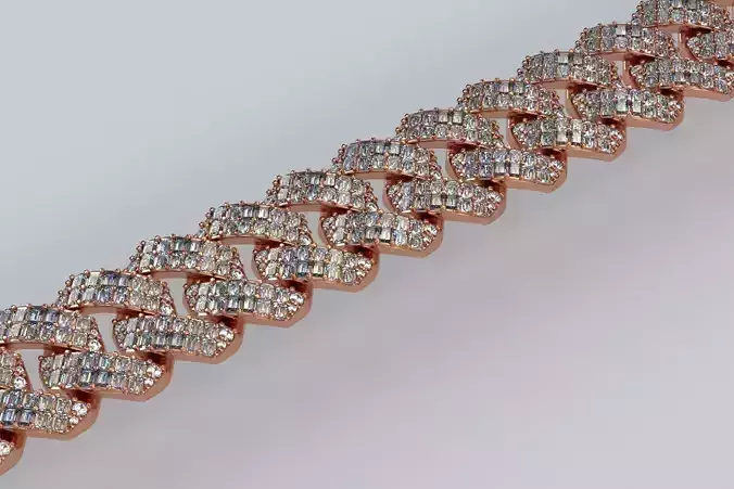 cubic chain with baguettes