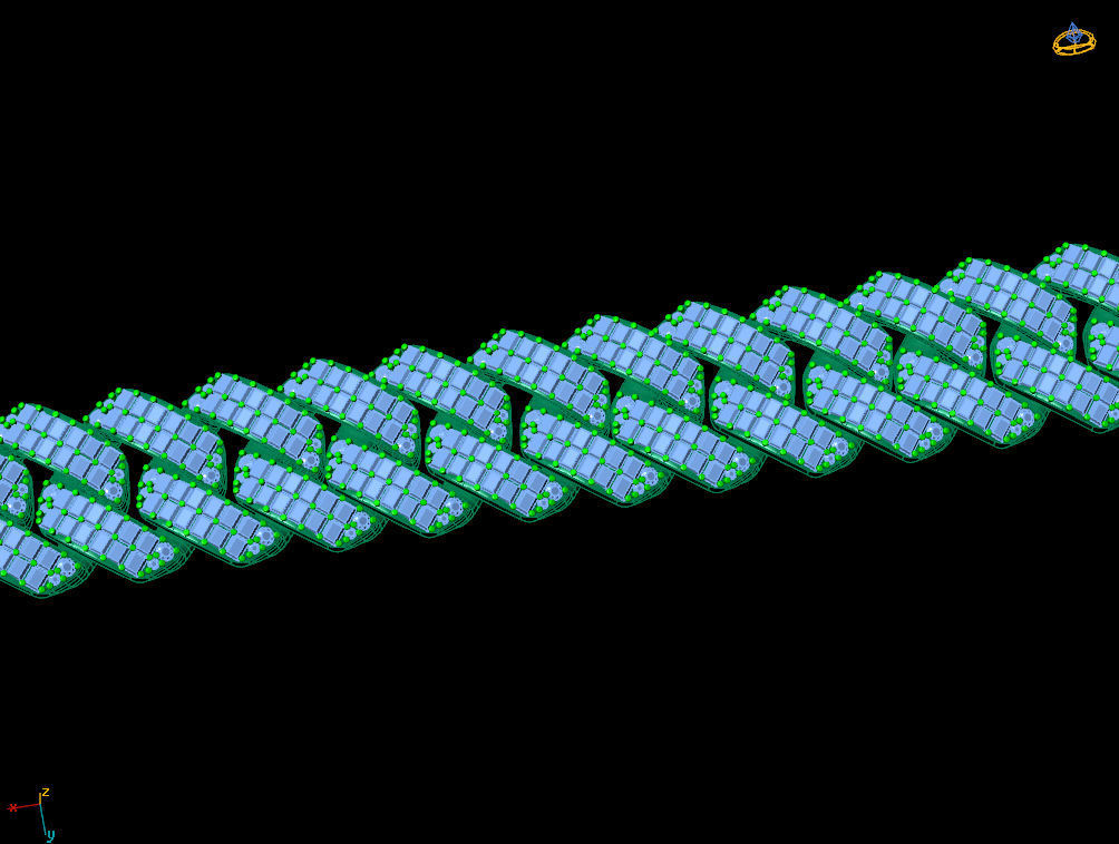 cubic chain with baguettes 3D print model_7