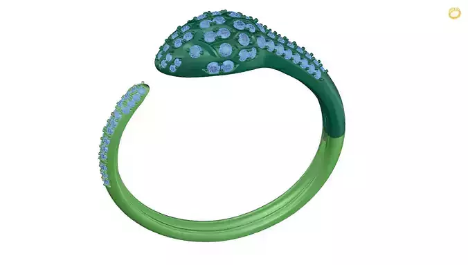 bracelet snake ring with flowers