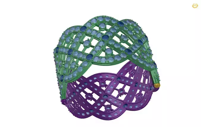 bracelet bangle with crystals