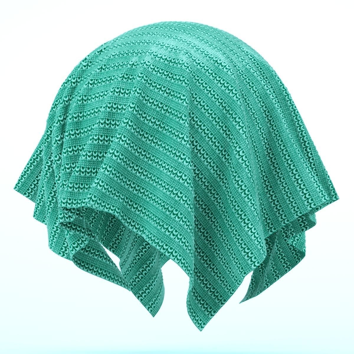 Textures set  of Knitted vintage blanket fabric 5 textures Texture_3