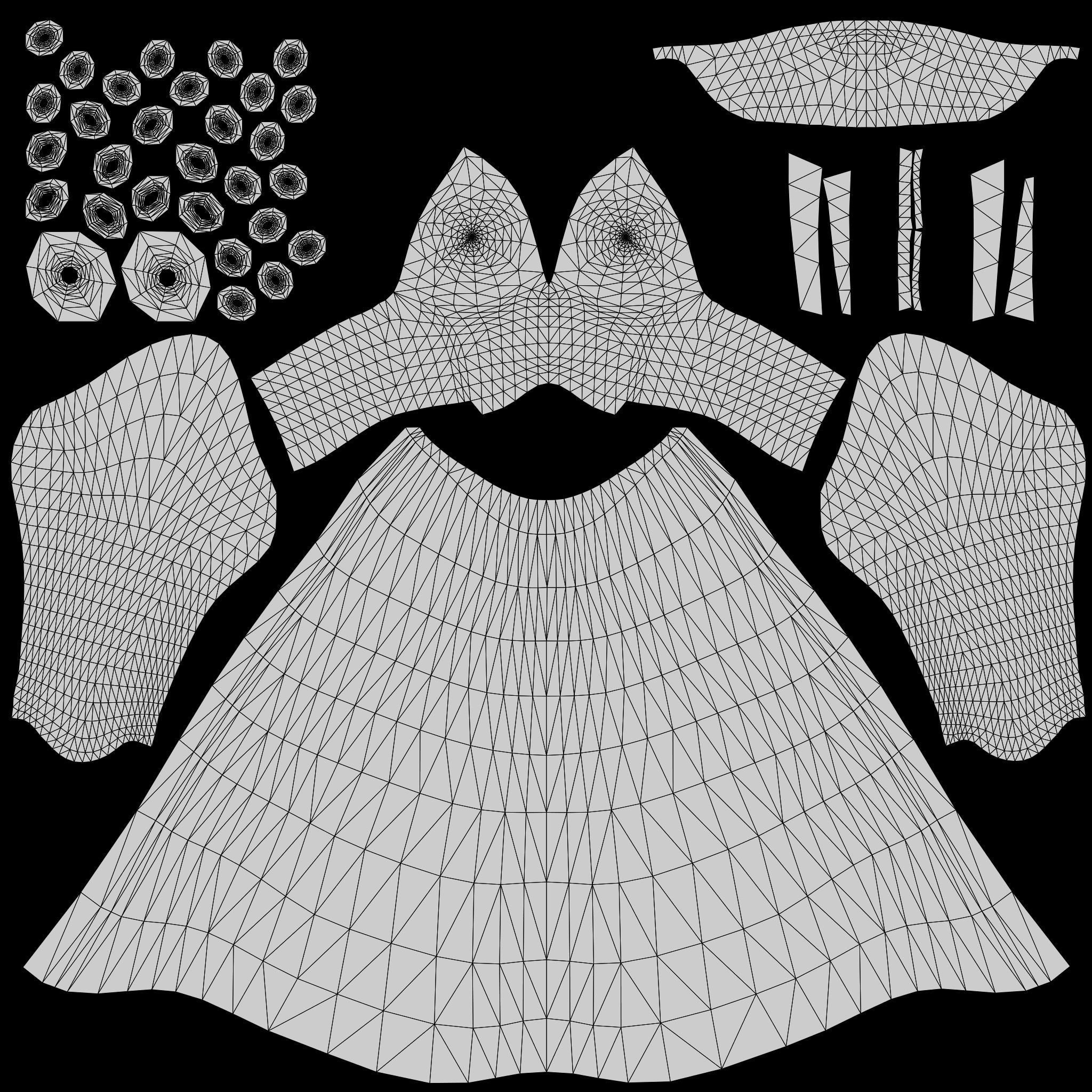 Female Scythe Demon - 3D game ready character Low-poly 3D model_10