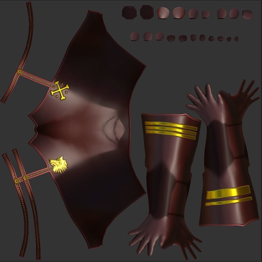 Female Scythe Demon - 3D game ready character Low-poly 3D model_15