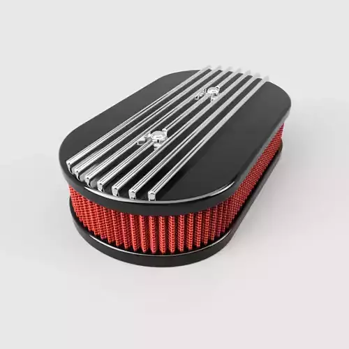 3d printable classic air cleaner hi-poly 3D print model