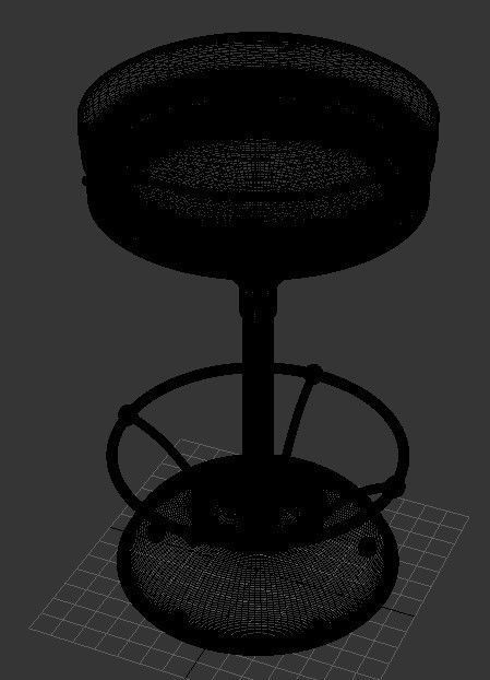 Bar Chair 3D model_3