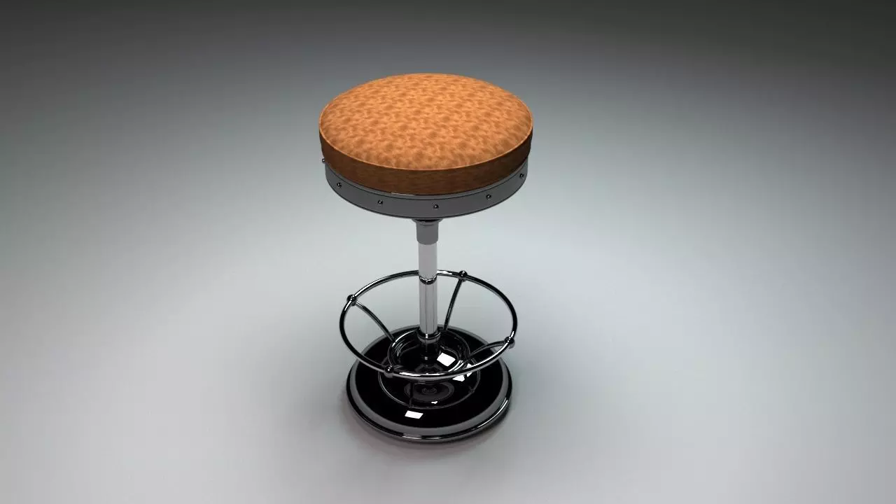 Bar Chair 3D model_0