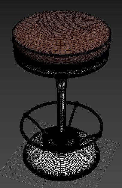 Bar Chair 3D model_2