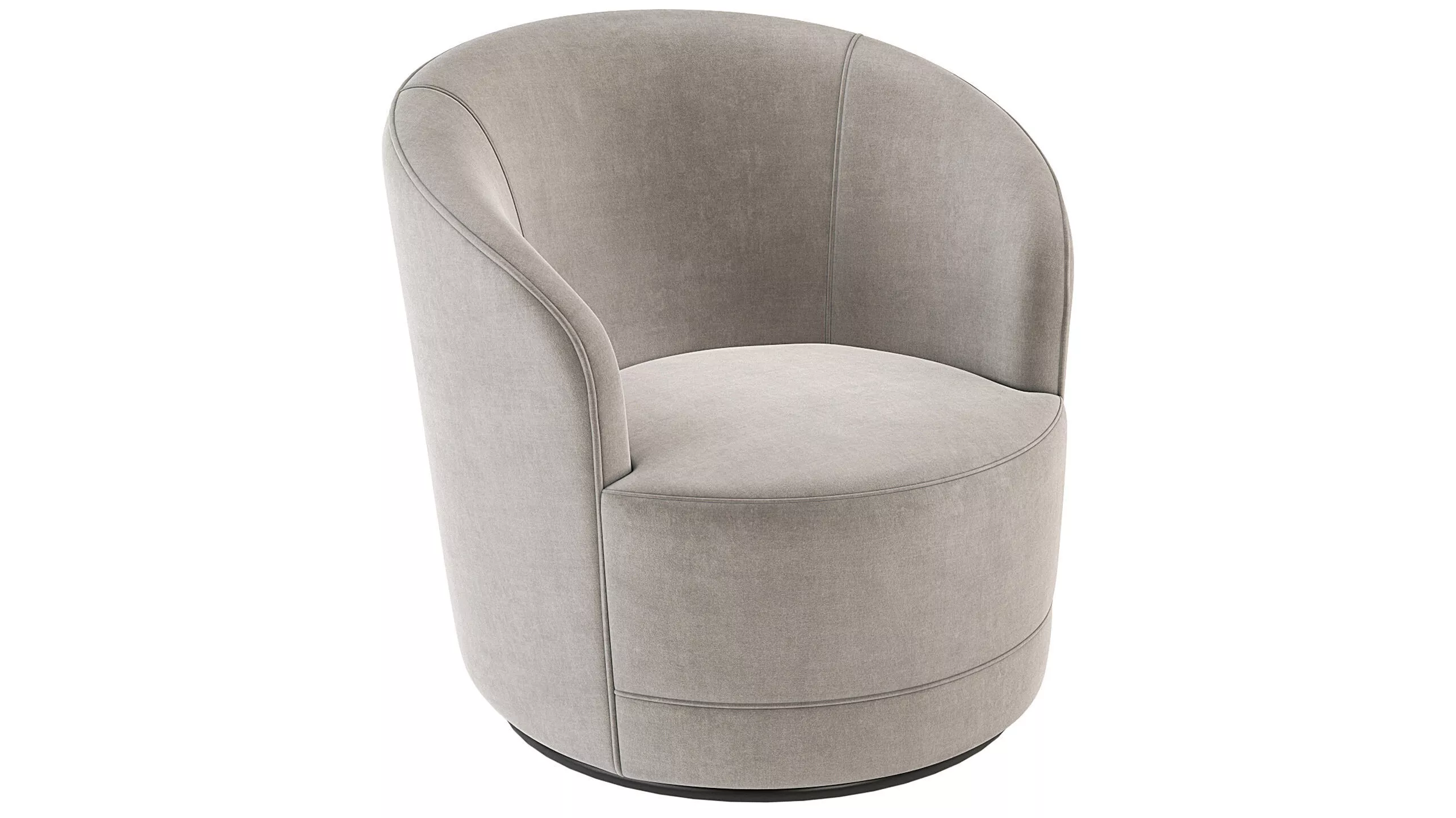 Crate and Barrel Infiniti Swivel Chair 3D model