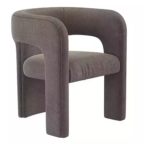 Dunloe Chair Soho Home 3D model 5