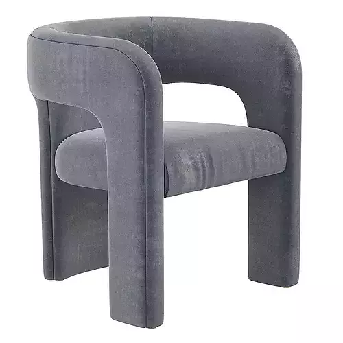 Dunloe Chair Soho Home 3D model 4