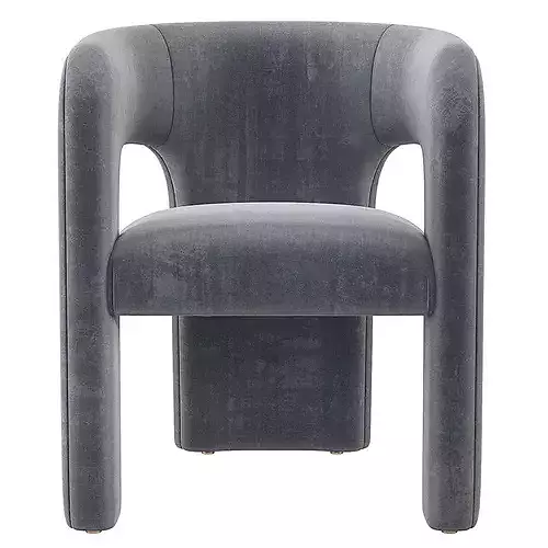 Dunloe Chair Soho Home 3D model 6