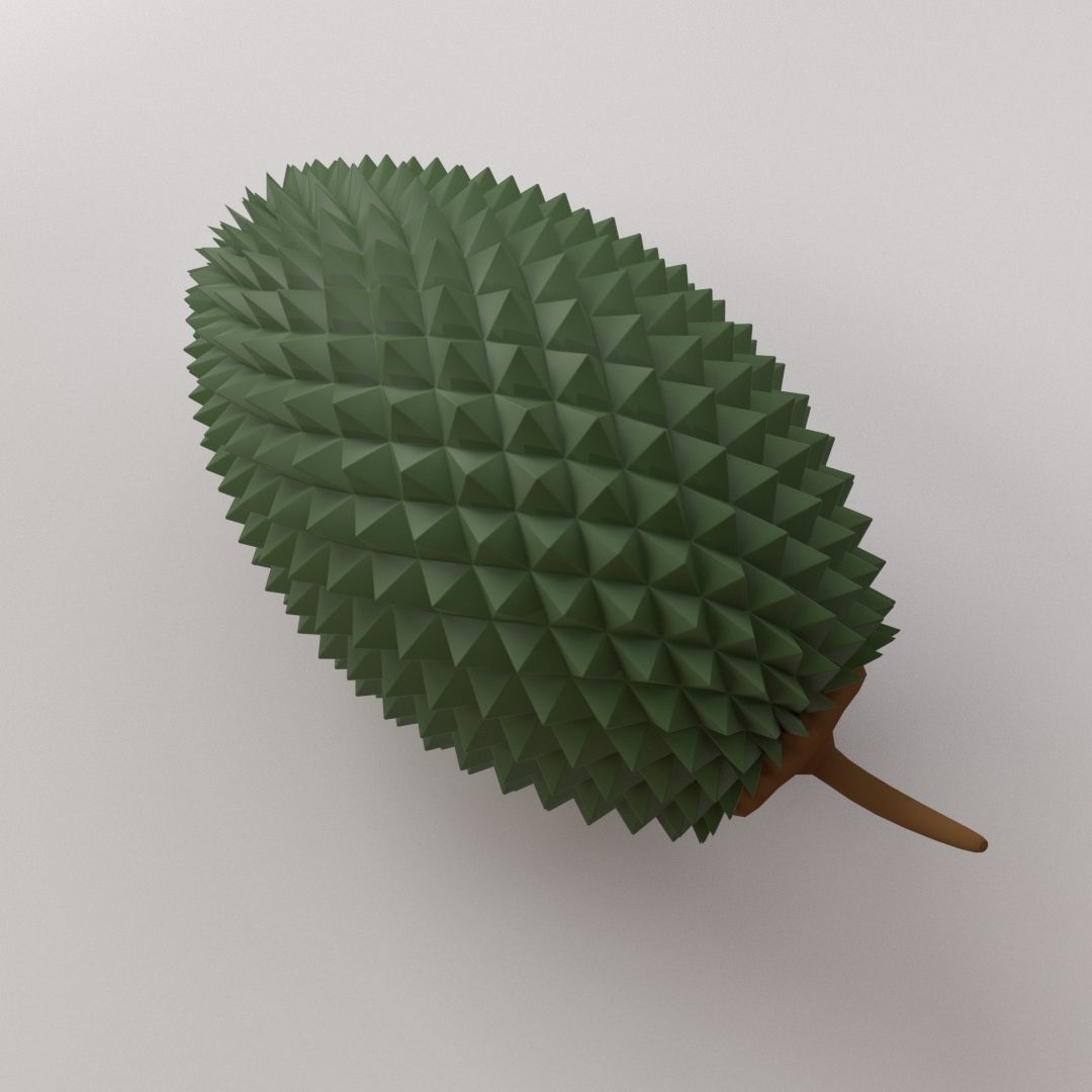 Durian fruit 3D model_1
