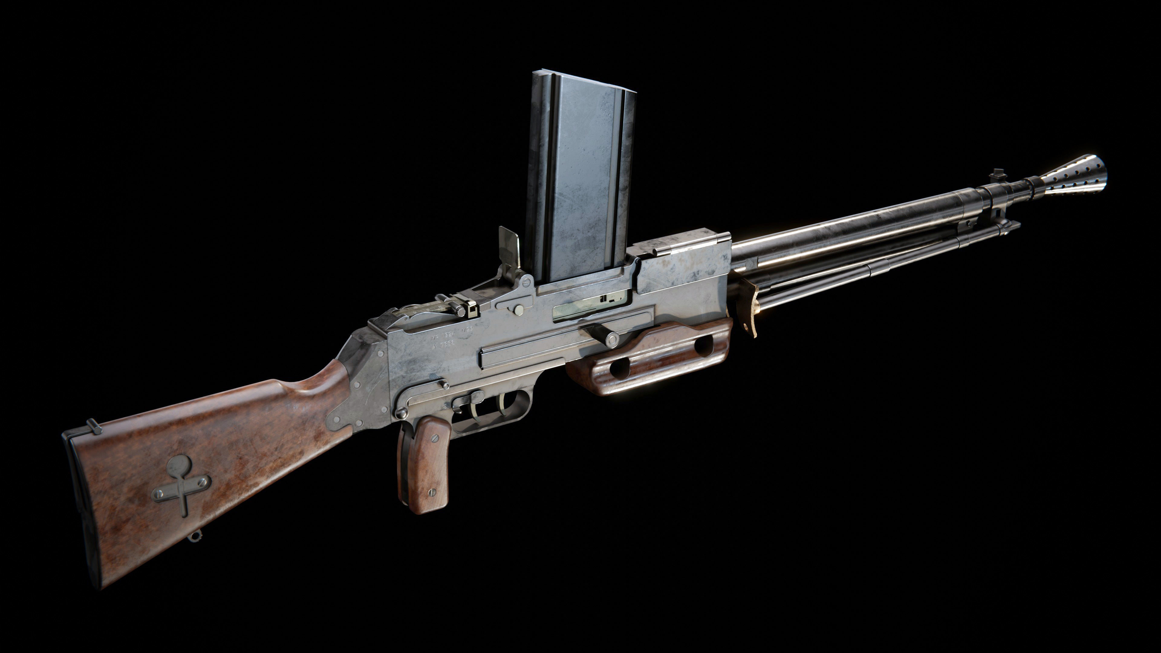 Chatellerault FM M24-29 Low-poly 3D model_2