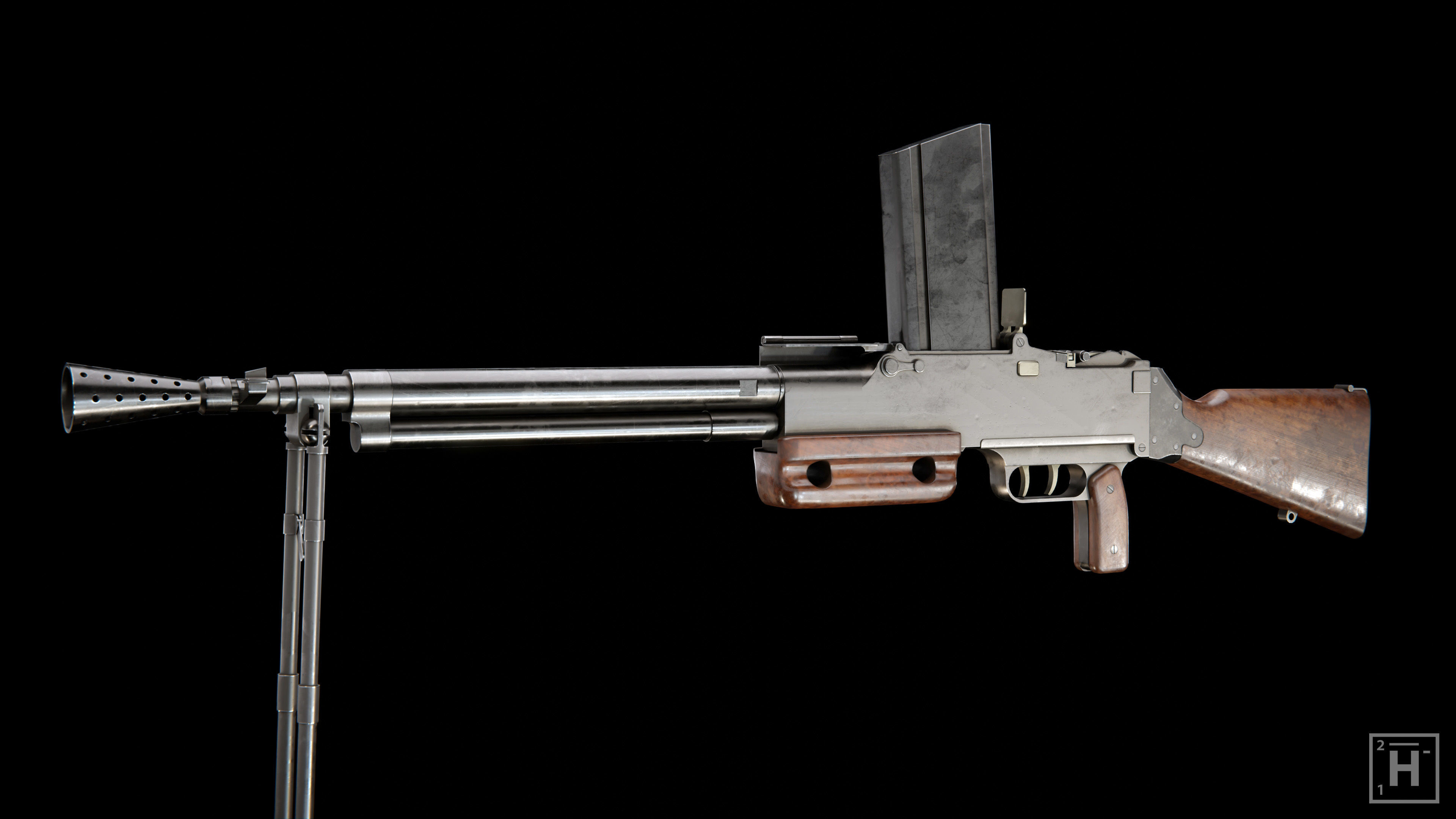 Chatellerault FM M24-29 Low-poly 3D model_3