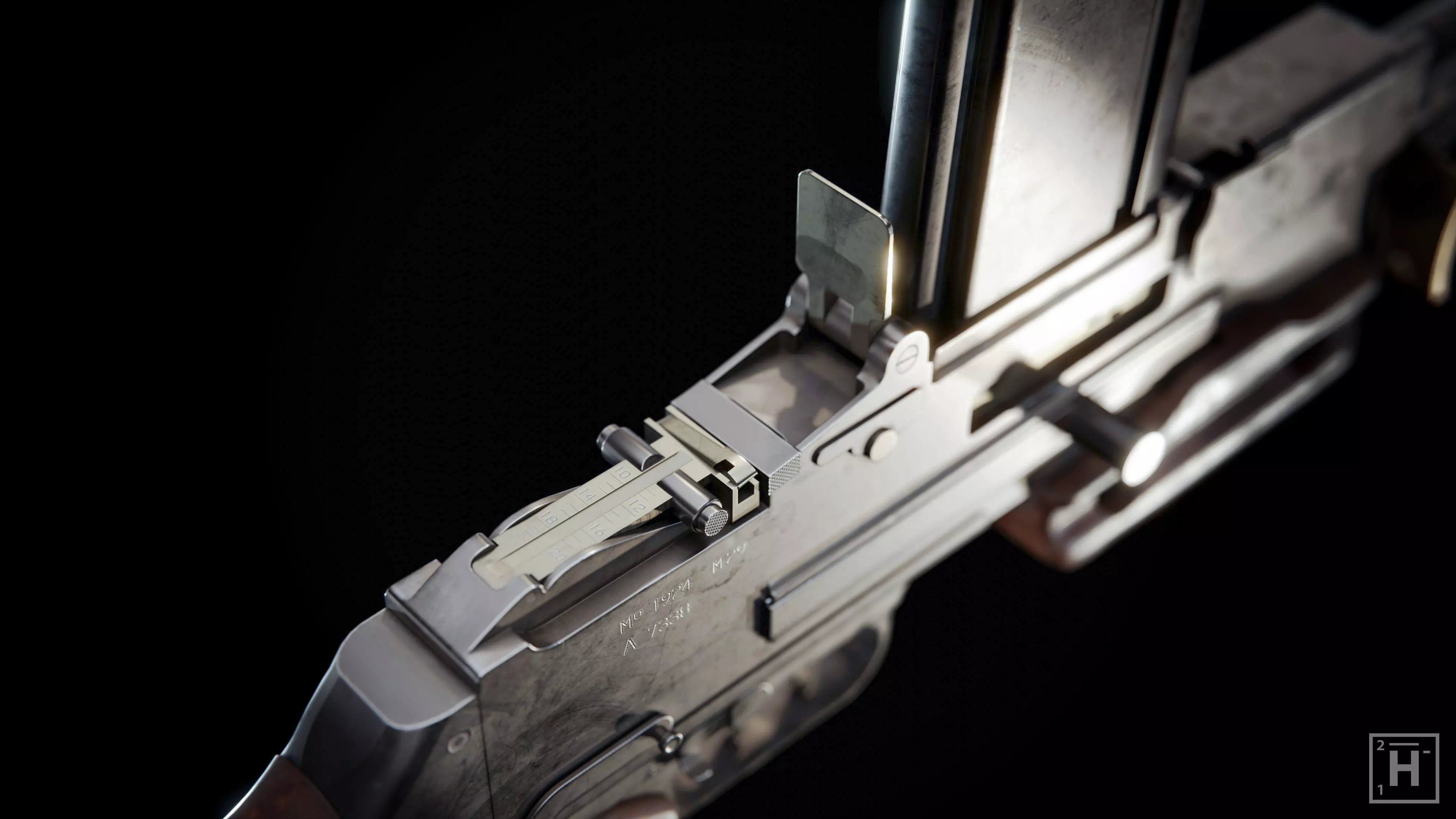 Chatellerault FM M24-29 Low-poly 3D model_0