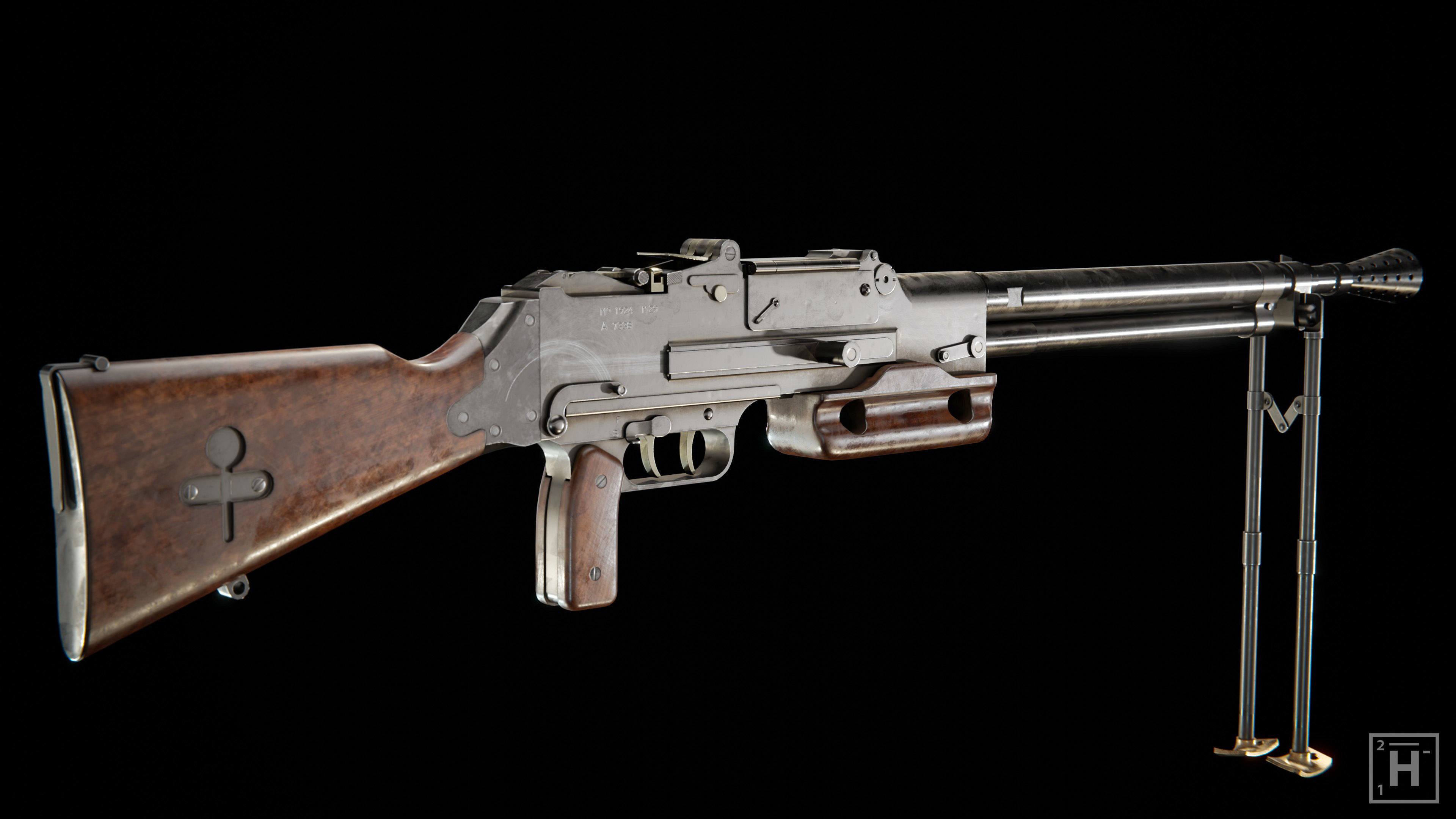 Chatellerault FM M24-29 Low-poly 3D model_4