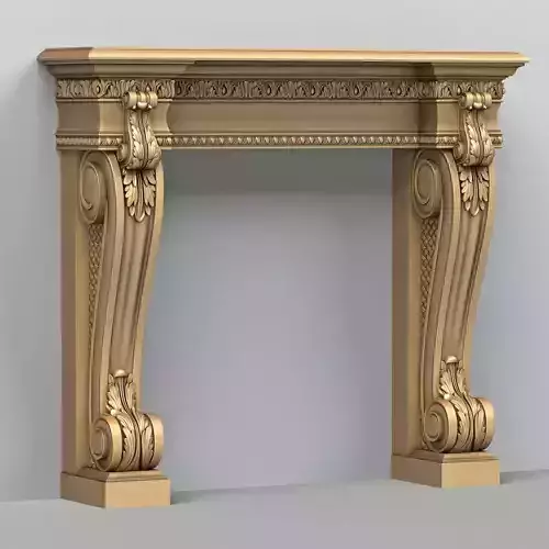 Fireplace 001 3D model