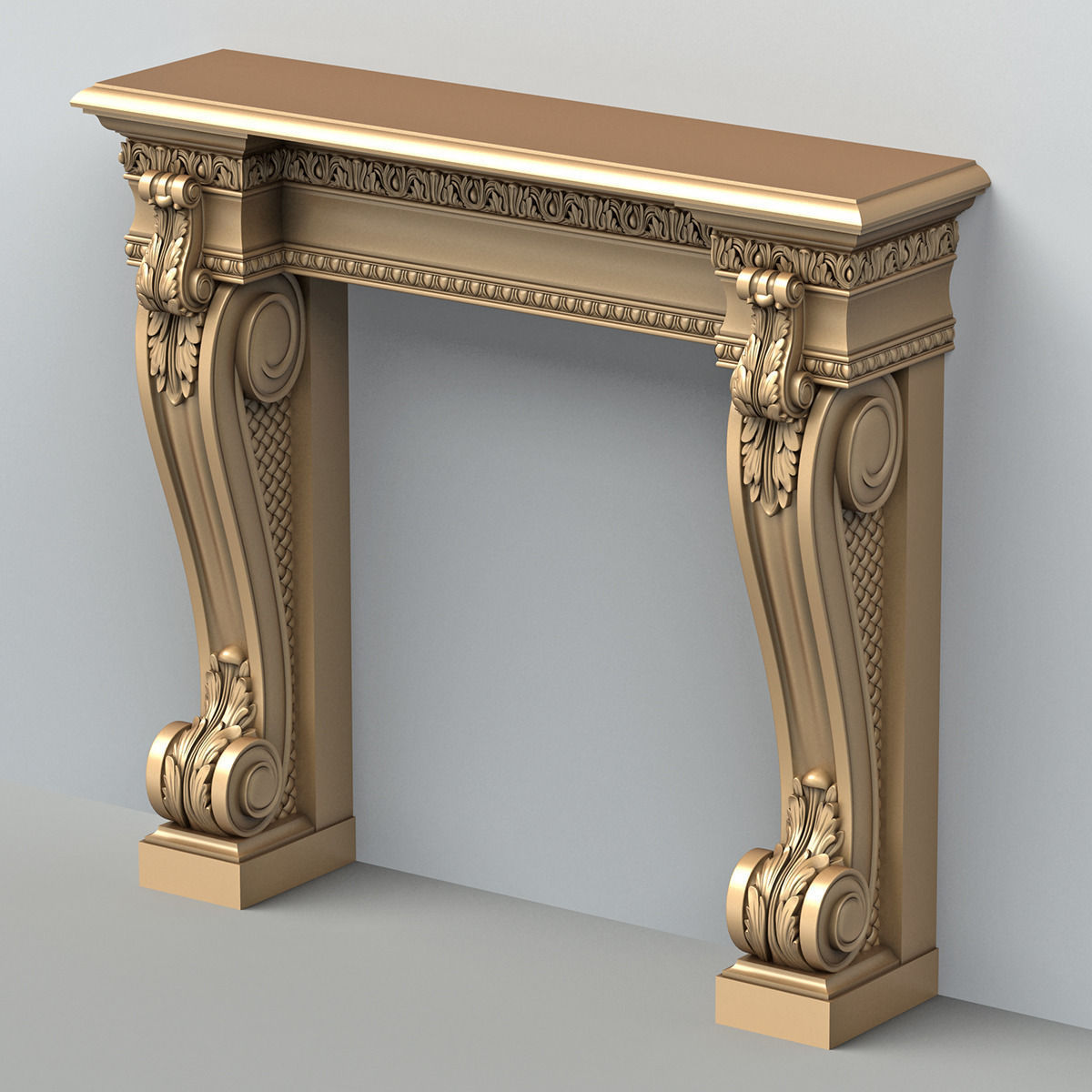 Fireplace 001 3D model_2