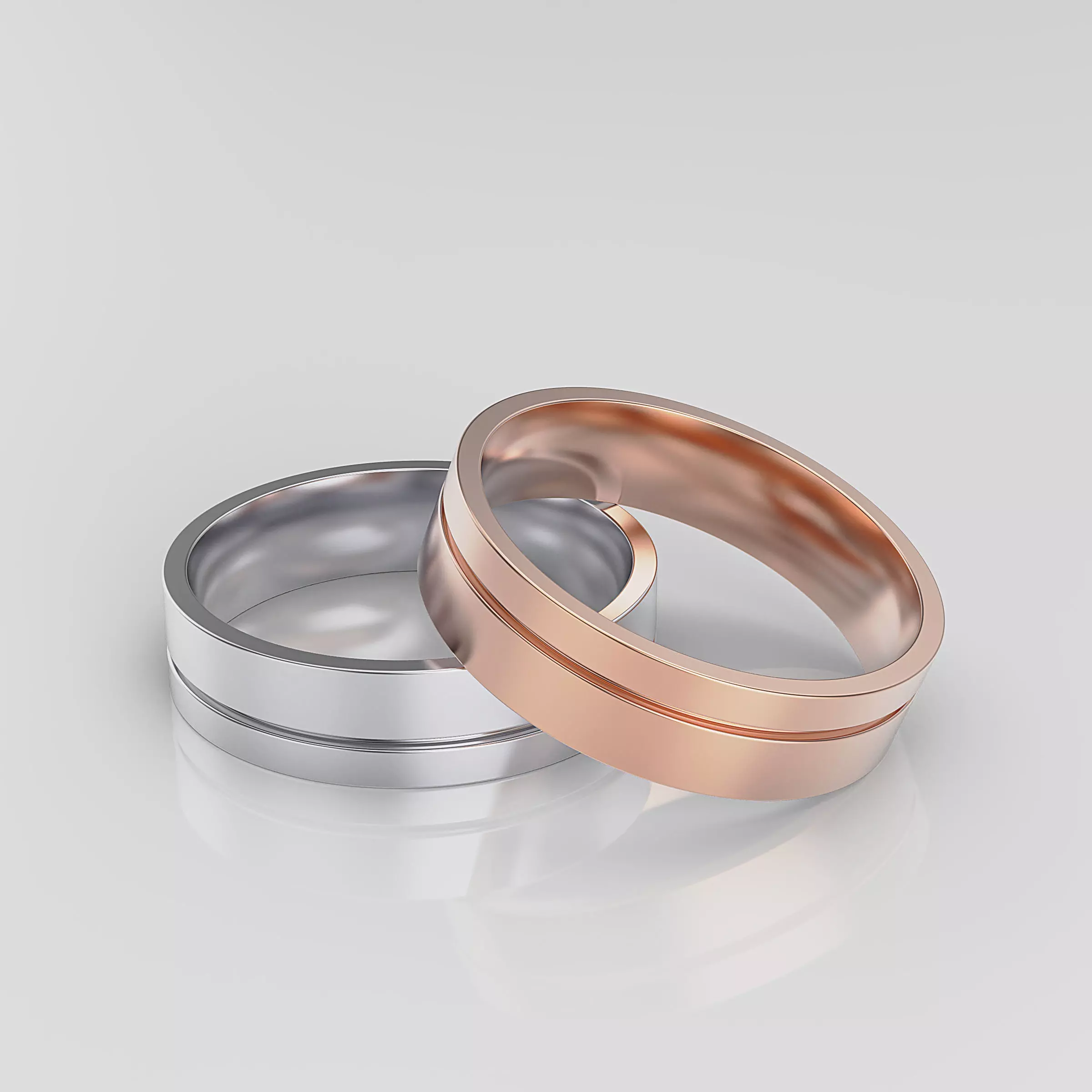 Wedding Band Men 3D print model_0