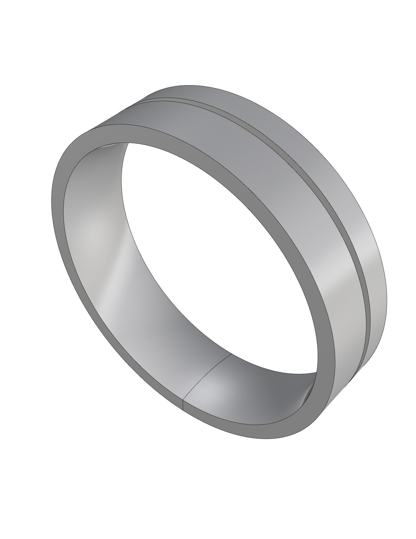 Wedding Band Men 3D print model_8