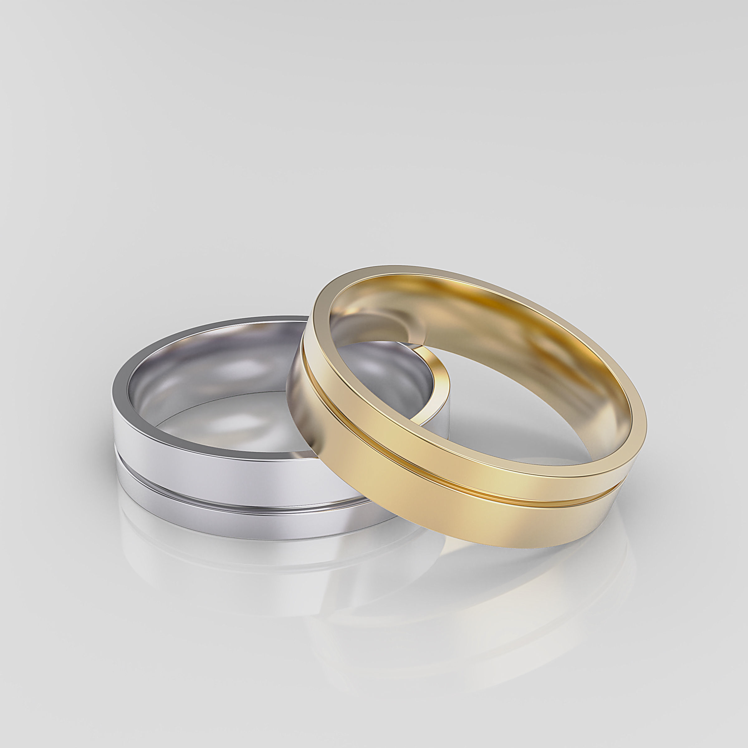 Wedding Band Men 3D print model_13