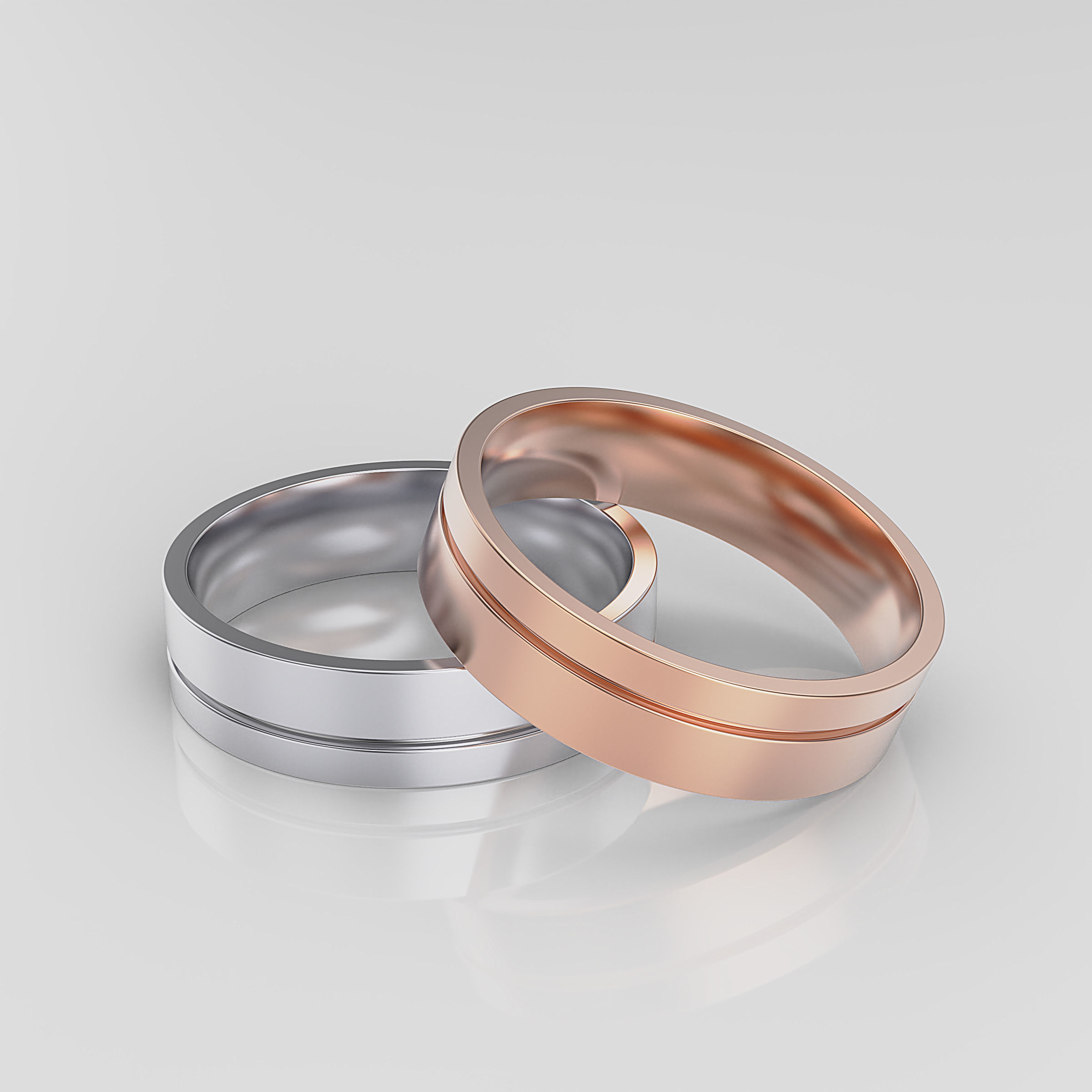 Wedding Band Men 3D print model_18
