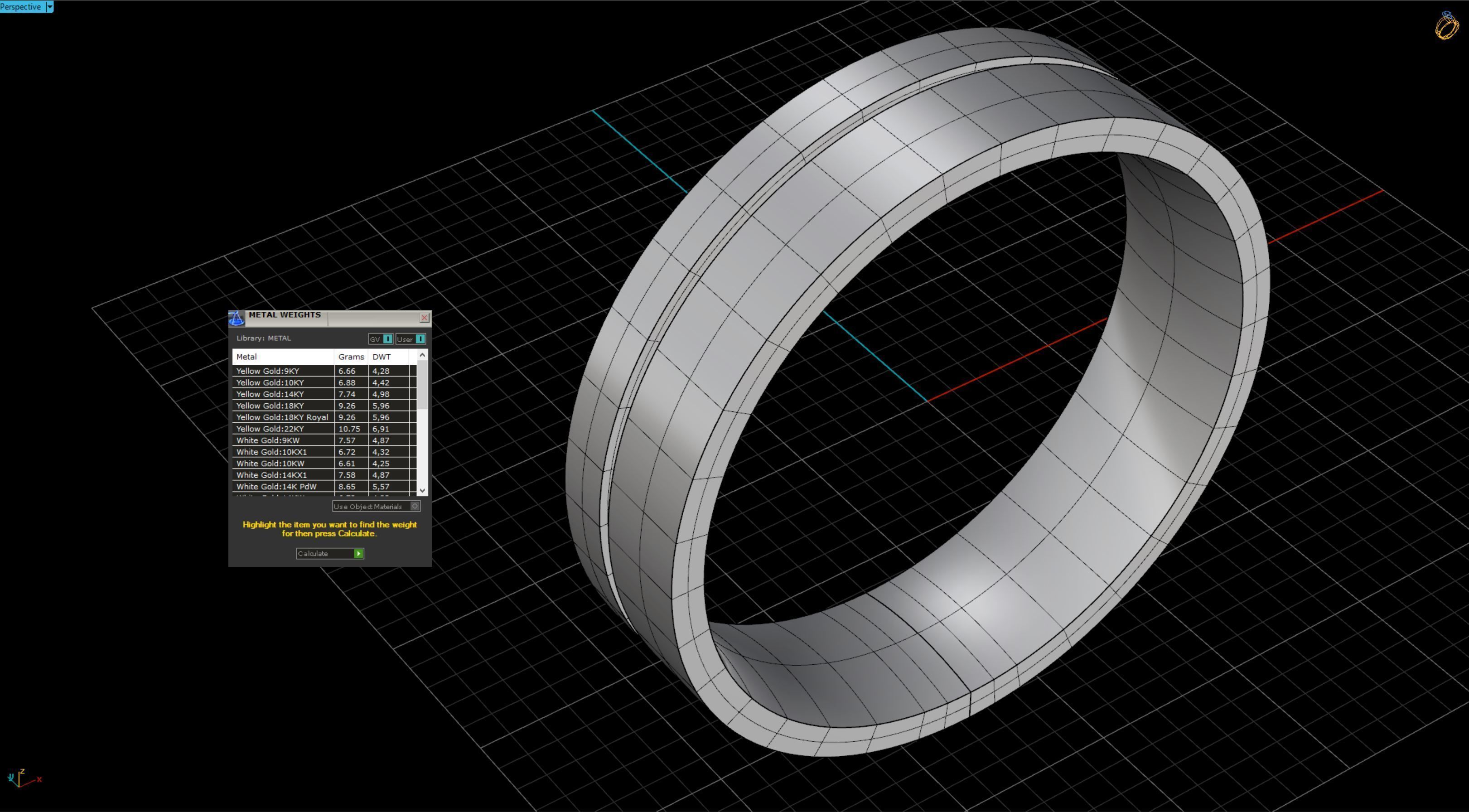 Wedding Band Men 3D print model_9