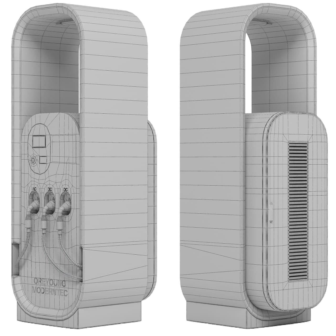 ELEKTRA CAR CHARJER Low-poly 3D model_2