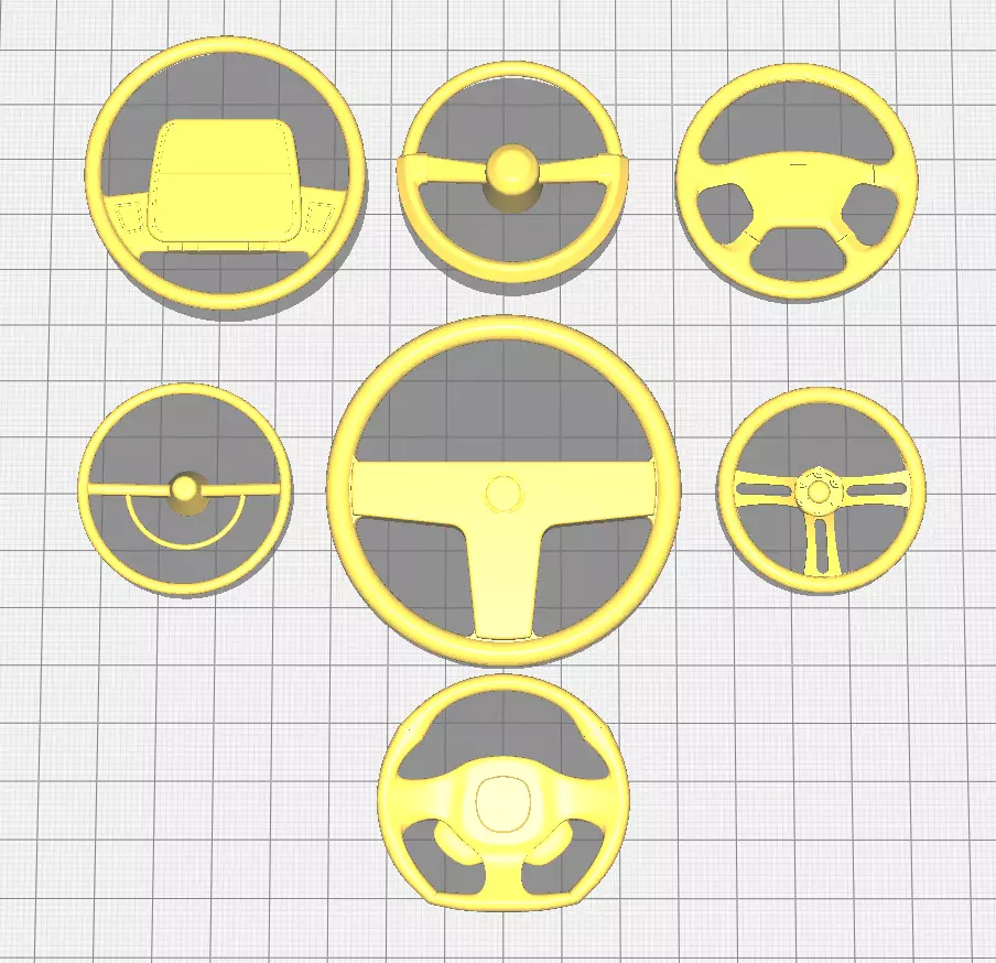 Steering wheel mixed pack 3D print model